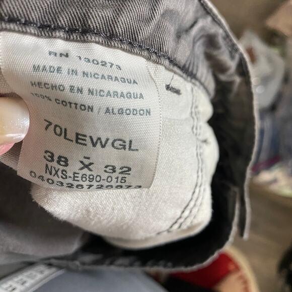 Wrangler Camo Cargo Pant Relaxed Fit Side Pockets Utility Outdoor Pant Sz 38 - Picture 8 of 10